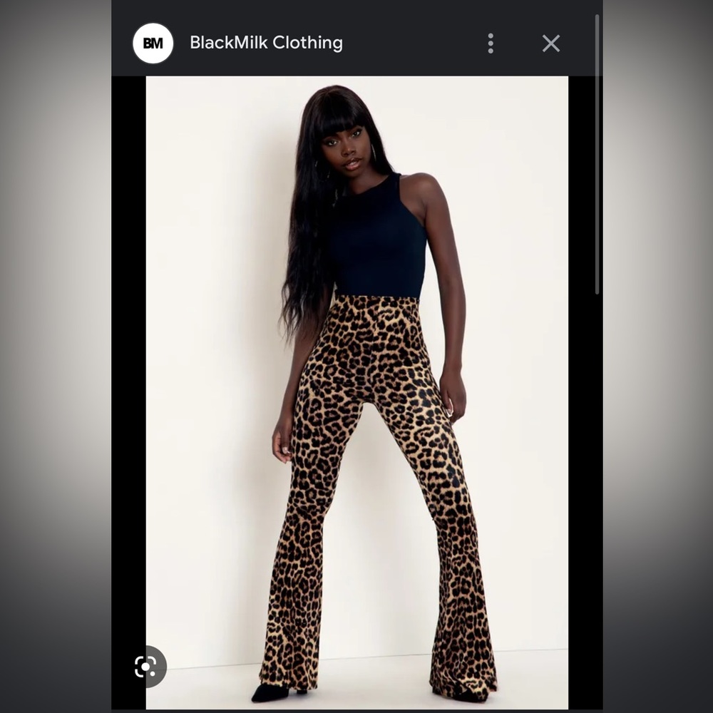 BlackMilk Velvet flare pants